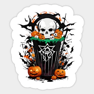 Trick Or Trash Sticker